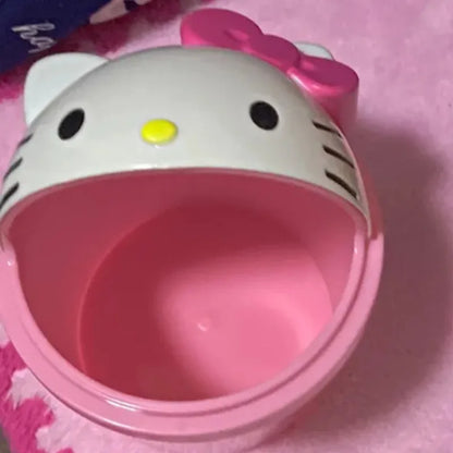 Sanrio Hello Kitty Cute Cartoon Desktop Wastebasket Home Trash Bin Garbage Car Trash Living Room Kitchen Bathroom Paper Basket