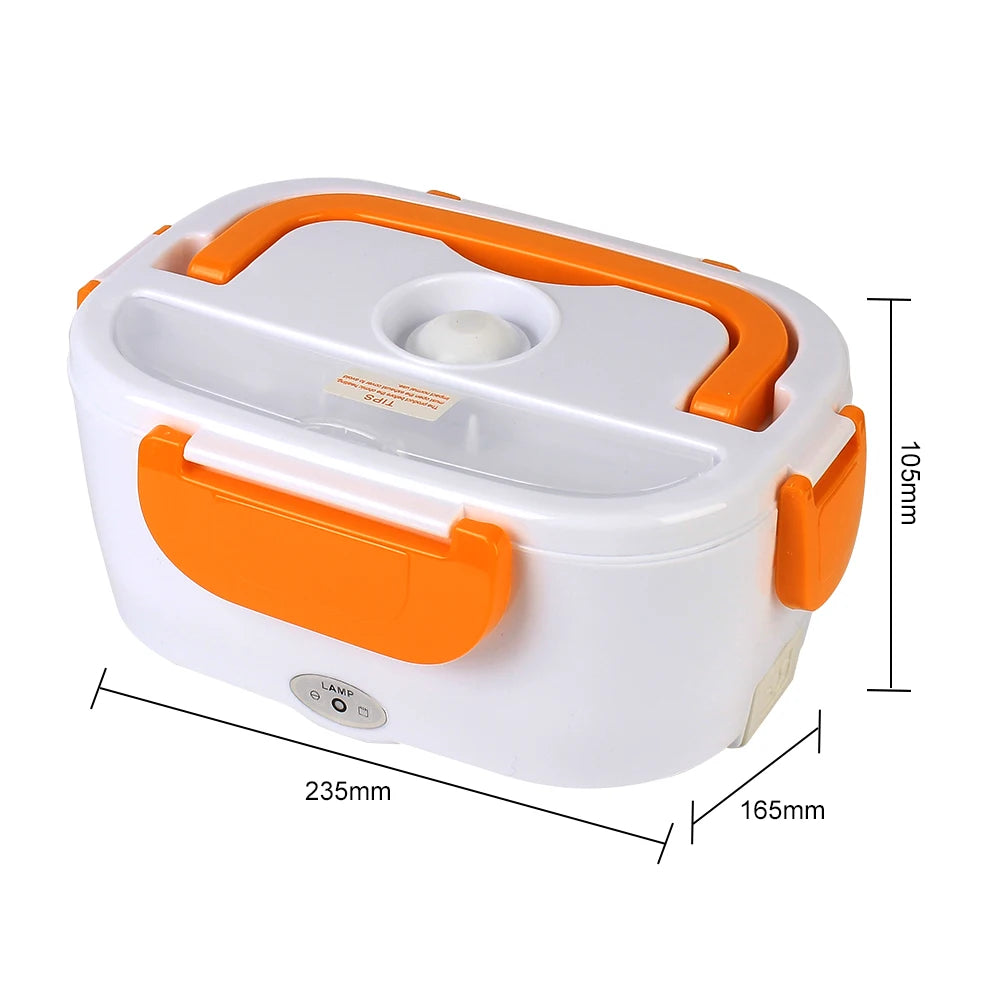 Fast Heating Food Container Dinnerware Food Warmer 12V 220V EU Plug Electric Heated Lunch Box Travel Car Work Heating Bento Box