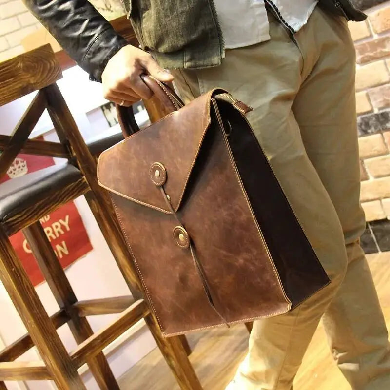 Envelope Leather Briefcase