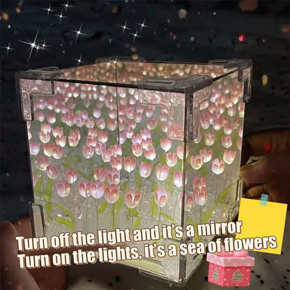 Creative DIY Tulip Sea Cube Night Lamp Kit – A Thoughtful Gift for Girlfriends & Couples