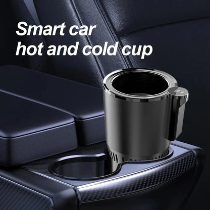 Smart Car 2-In-1 Hot & Cold Cup Holder - Fast Refrigeration & Heating, Touch Screen, 12V/24V