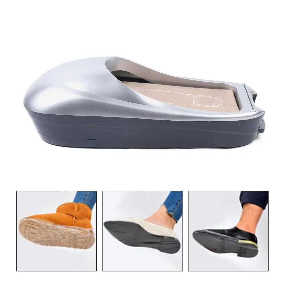 Automatic Shoe Cover Dispenser Machine - Waterproof Membrane Tool with 1 Silver Shoe Film