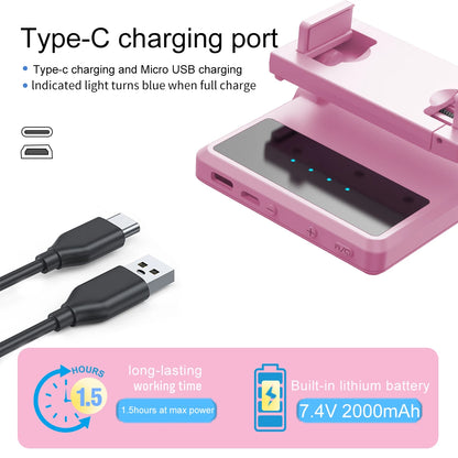 Bi-Color Selfie & Video Light with Clip – Rechargeable 2000mAh for Phones, Laptops & Vlogging