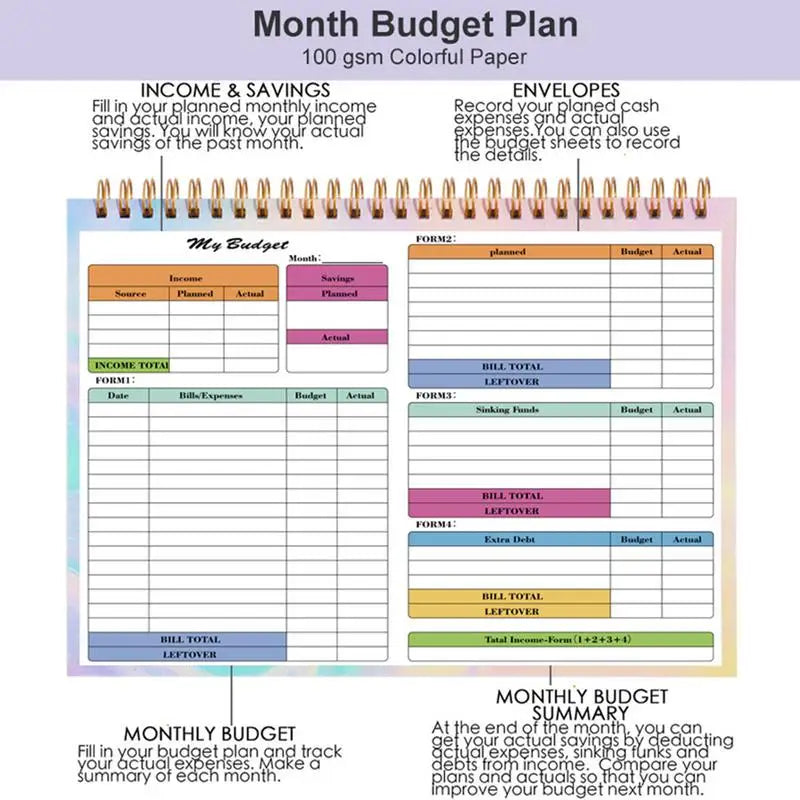 Budget Book B5: The Ultimate Finance and Bill Organizer