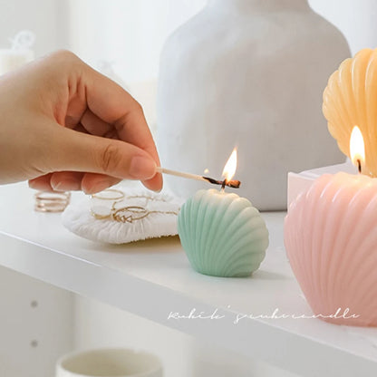 Elegant Shell Shape Scented Aromatic Candles - Relaxing Home Decor & Gift for Her