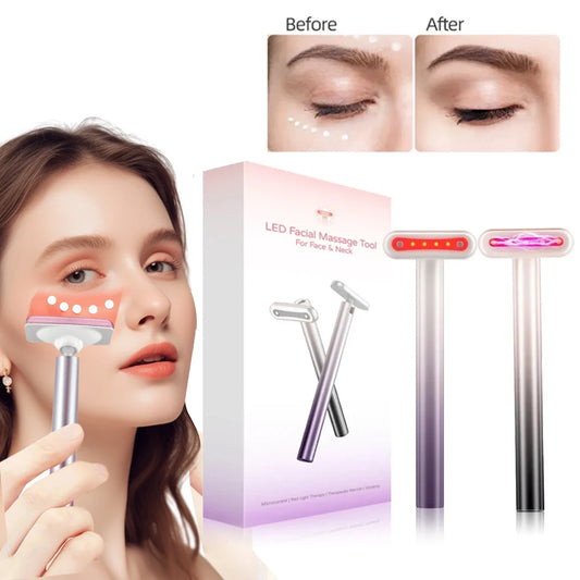 4-in-1 EMS Eye Vibration Massager Wand – Anti-Wrinkle, Dark Circle & Puffiness Skin Care Tool