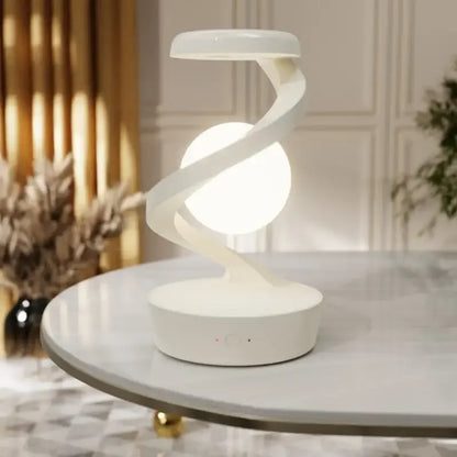 Rotating Moon Desk Lamp with Wireless Phone Charging