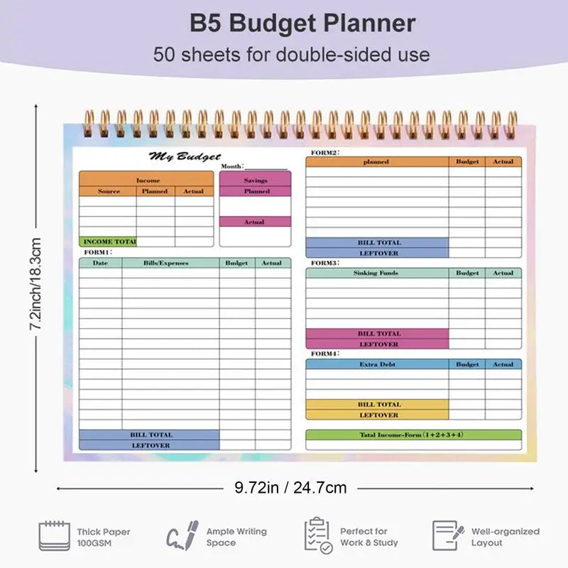 Budget Book B5: The Ultimate Finance and Bill Organizer