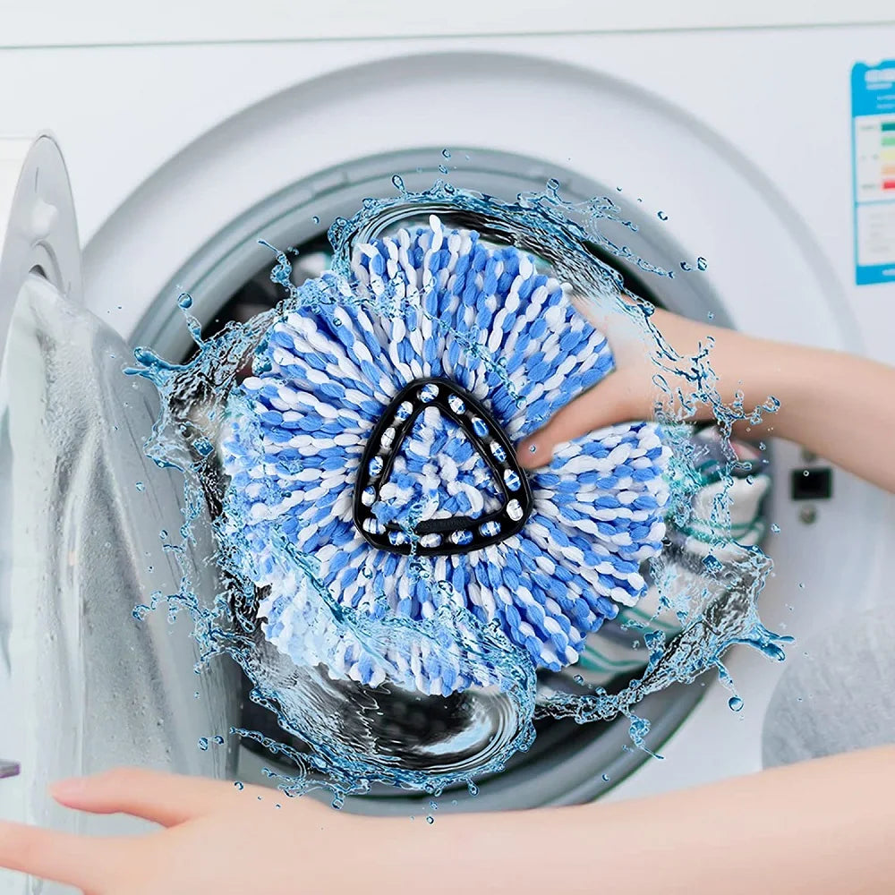 Triangular Spin Mop Base Head Microfiber Pad Replacement For O-Cedar EasyWring Spin Mop Refill 1-Tank System Floor Cleaning