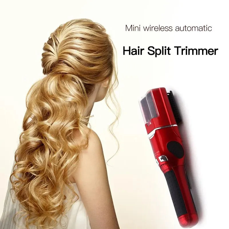 Rechargeable Portable Hair Split End Trimmer - Mini Wireless Electric Split End Breaker for Healthy, Smooth Hair at Home