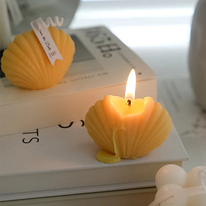 Elegant Shell Shape Scented Aromatic Candles - Relaxing Home Decor & Gift for Her