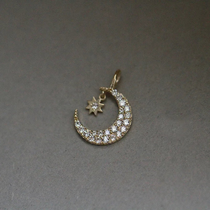 Sterling Silver Moon & Star Choker - Sparkle in Style!