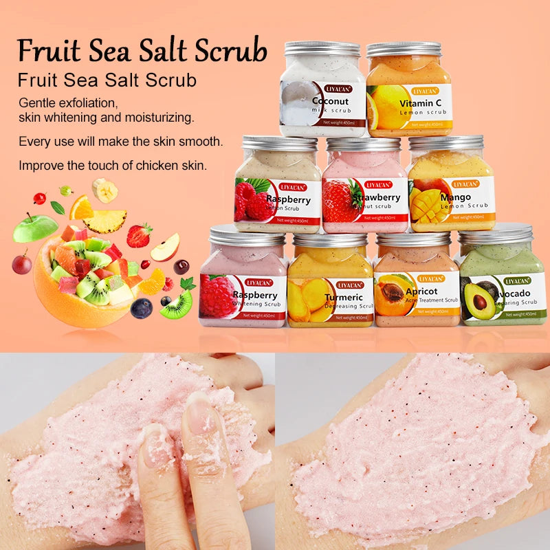 Refresh & Glow: Fruit Sea Salt Body Scrub